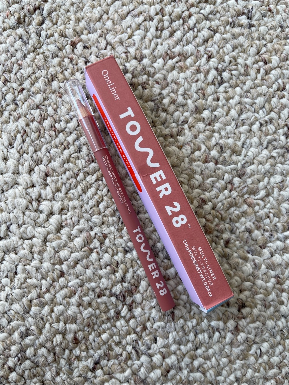 Tower 28 OneLiner Lip Pencil in Rose Brown